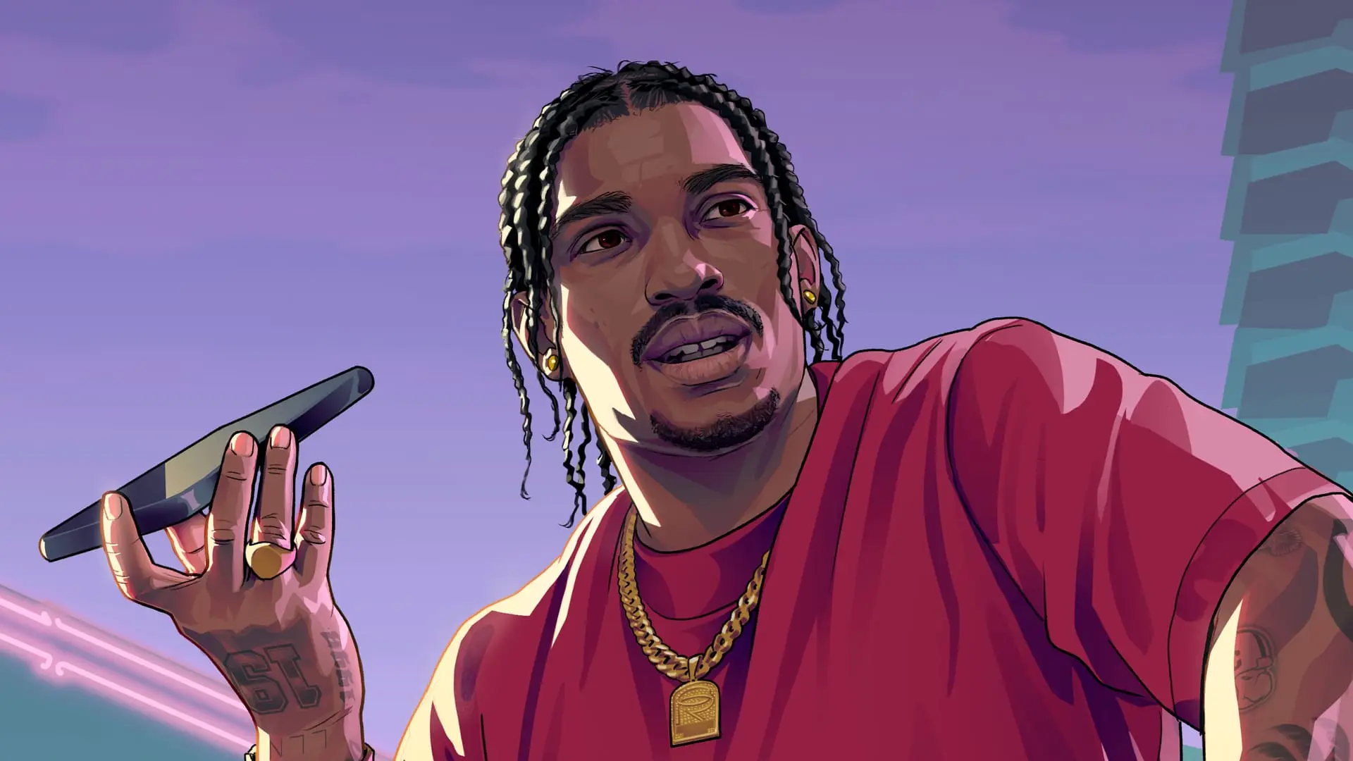 Dre'Quan Priest in official GTA 6 artwork
